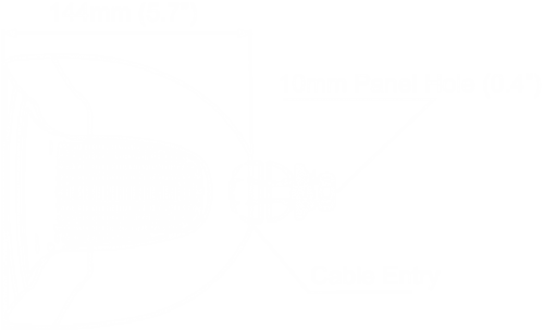 Halogenové pracovní světlo N500, 12V, Levé, připojení: DEUTSCH 6-pin